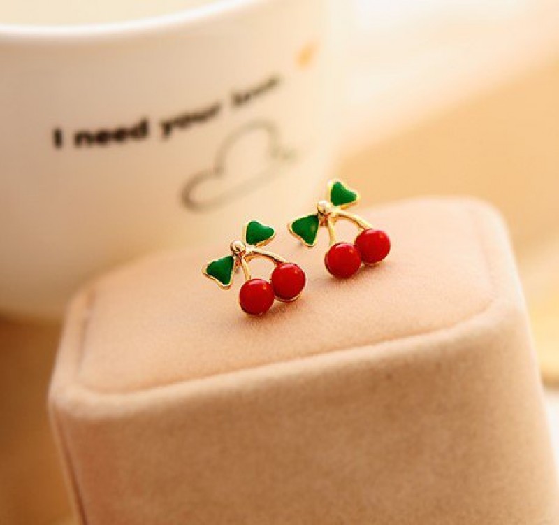 Cheery Cherry Studs