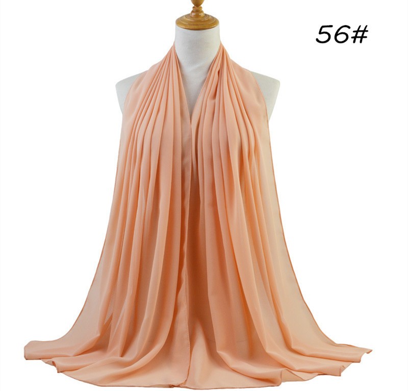 Nude Pink Soft Chiffon Crepe Hijab 