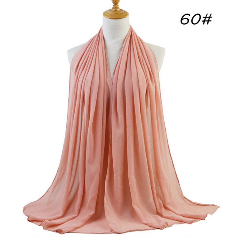 Gentle Peach Soft Chiffon Crepe Hijab 