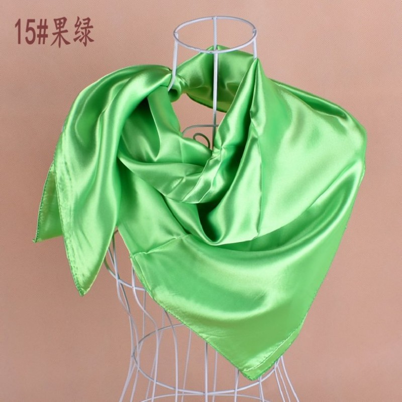fruit green Classic Satin Square Hijab