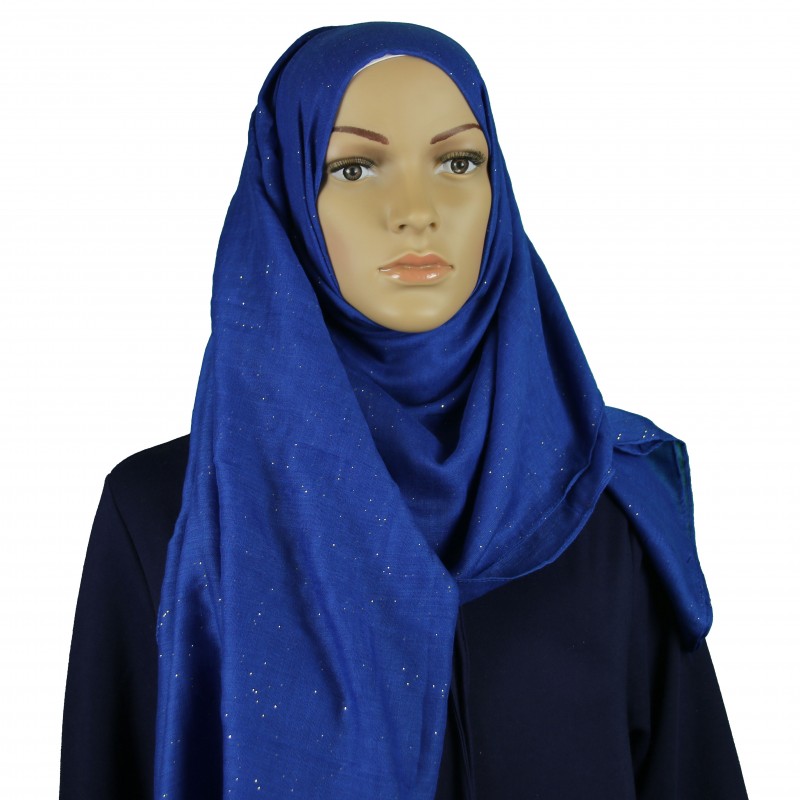 Royal Blue Glitter Hijab