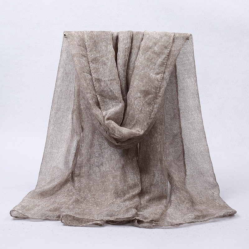  light gray Distressed Dyed Print Hijab