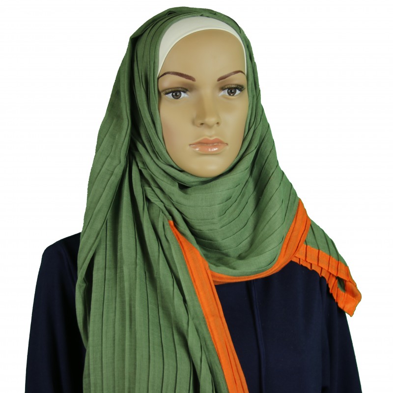 Green Layered Hijab