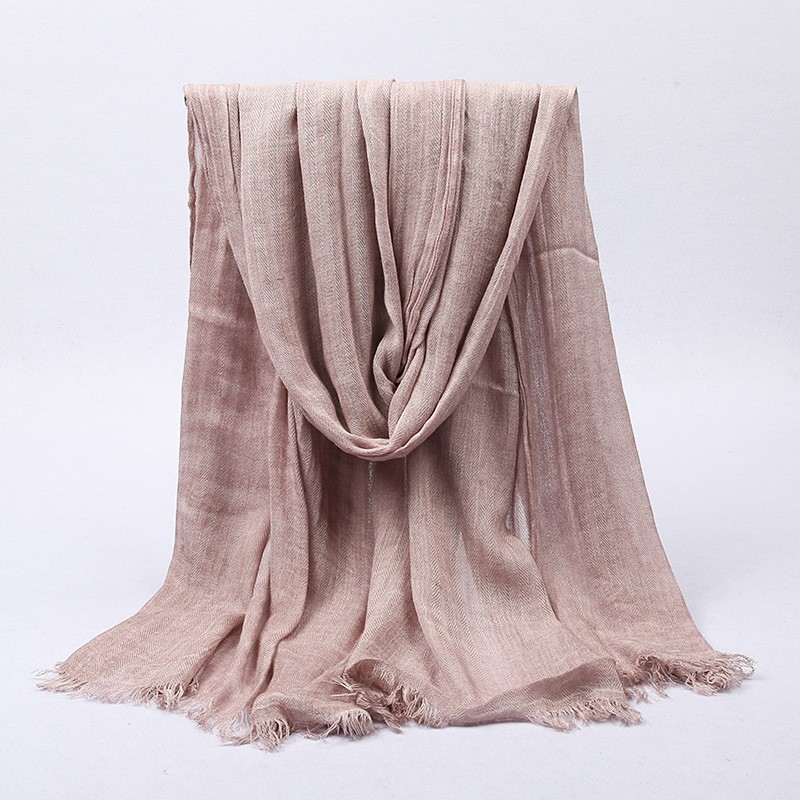Bean Paste Premium Modal Rustic Dye Herringbone Maxi Hijab