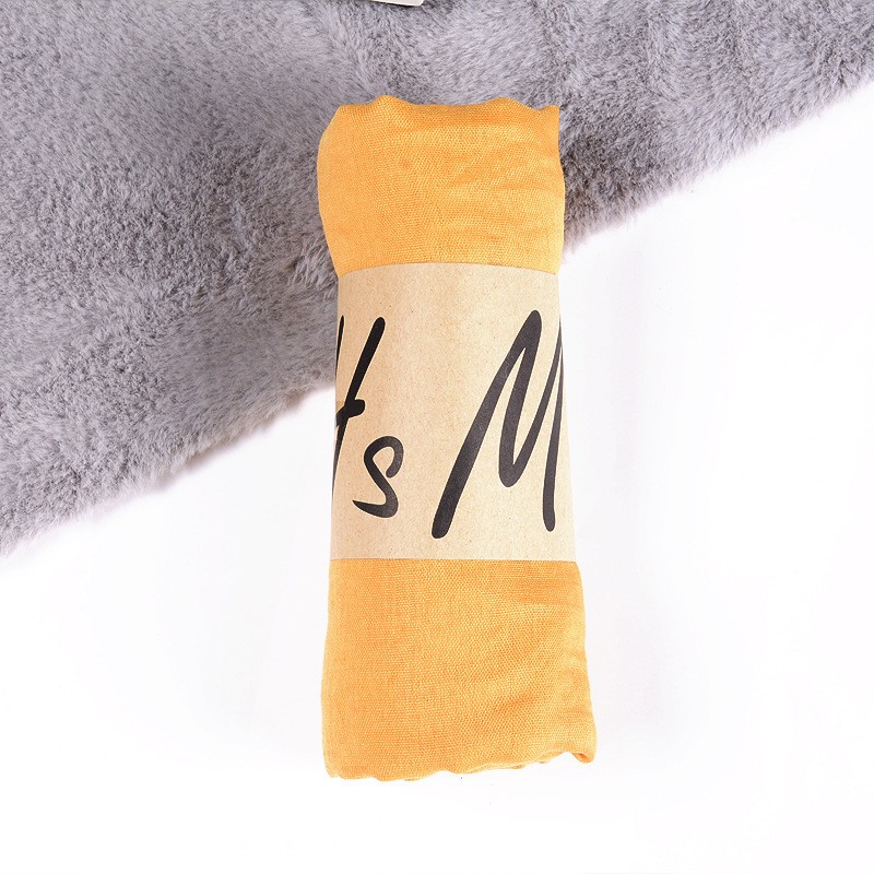 Turmeric Yellow Cotton Linen Classic 180x130cm Extra Maxi Hijab