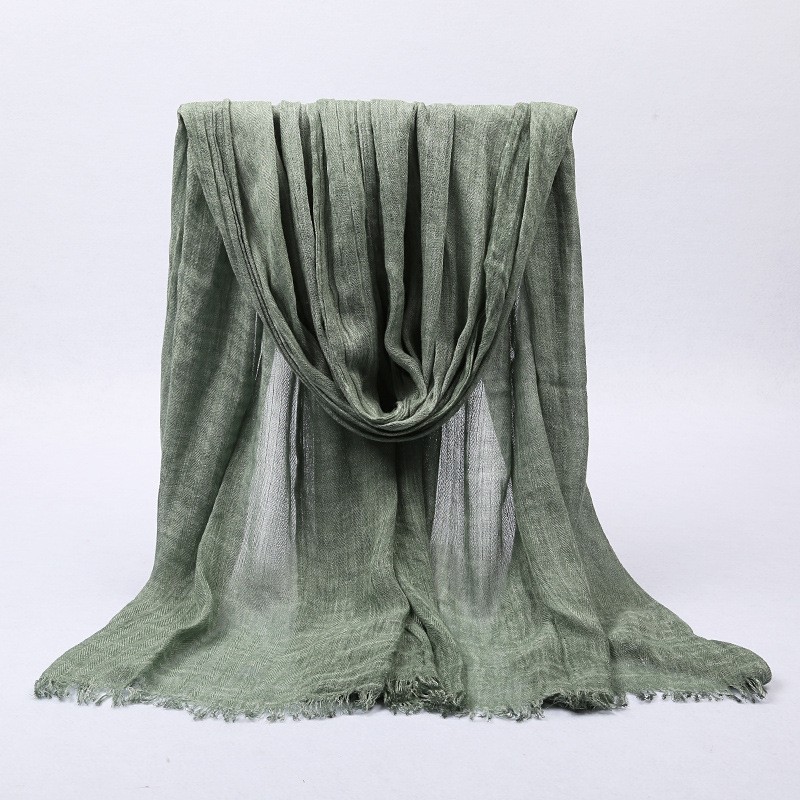 fruit green Premium Modal Rustic Dye Herringbone Maxi Hijab