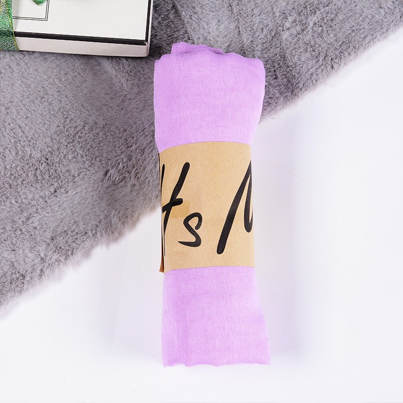 Lilac Cotton Linen Classic 180x130cm Extra Maxi Hijab