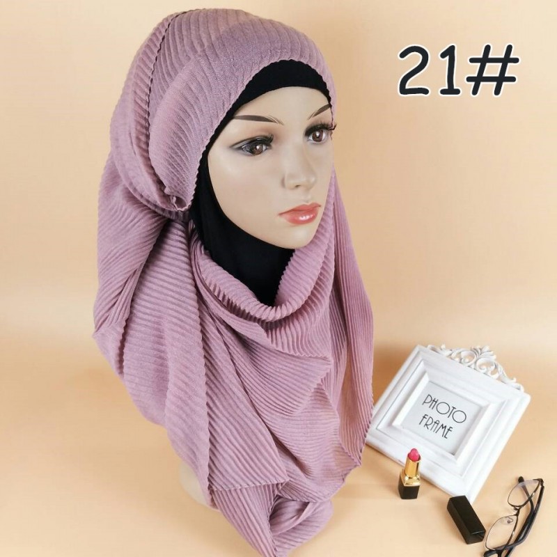 Dusty Pink Classic Cotton Crinkle Maxi Hijab