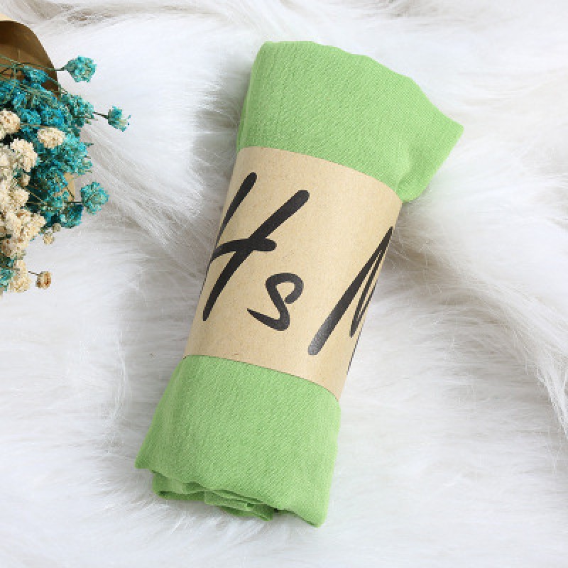 fruit green Cotton Linen Lightweight 180x55cm Hijab