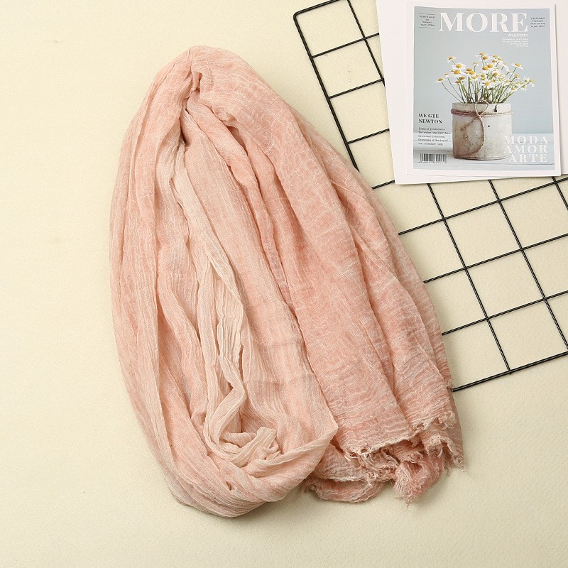 light powder Premium Cotton Crinkle Fashion Dye Maxi Hijab