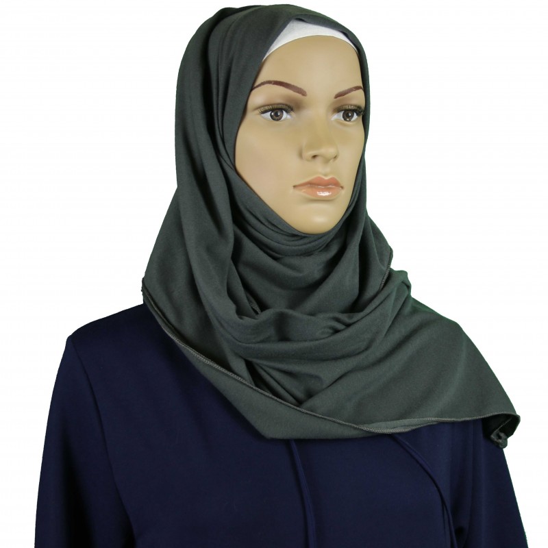 Dark Grey Cotton Maxi Jersey