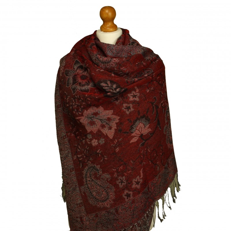Forest Pashmina Maroon
