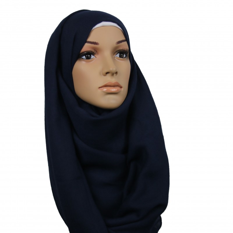 Navy Thick Maxi Hijab
