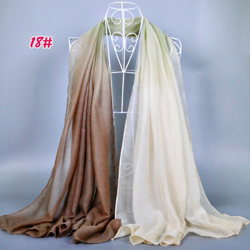 Khaki Tone Classic Gradient Print Hijab