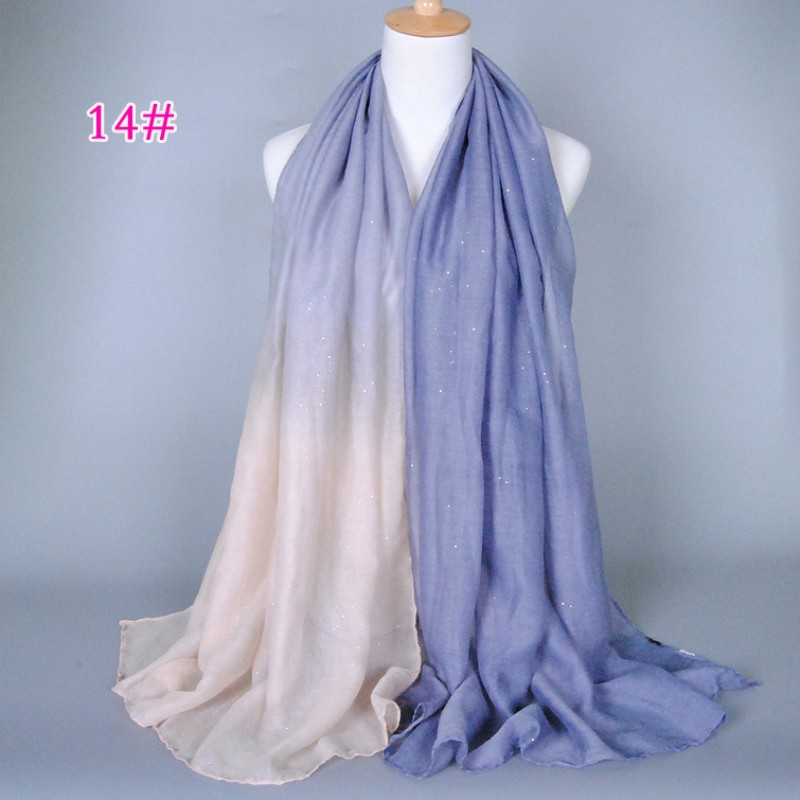 White Ash Dual Ombre Viscose Hijab