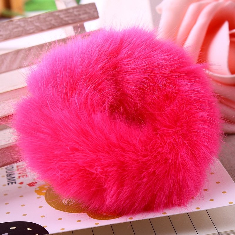 Large Pom Pom Red Hairband
