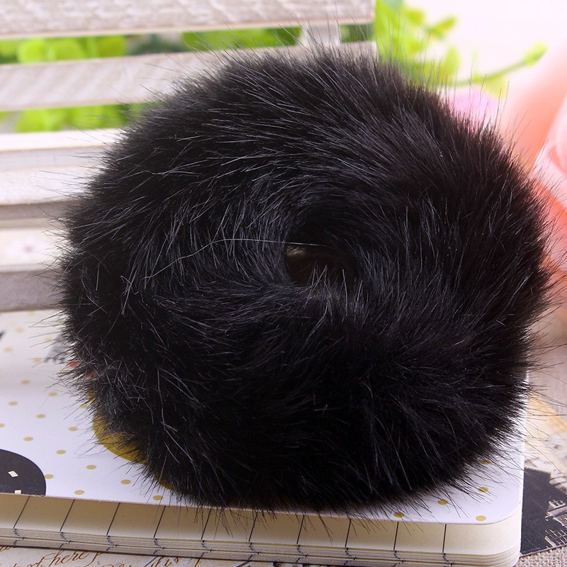 Large Black Pom Pom Hairband