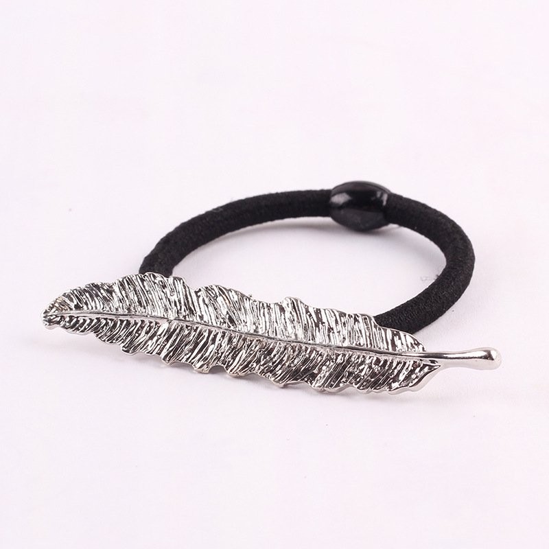 Silver Feather Hair Band