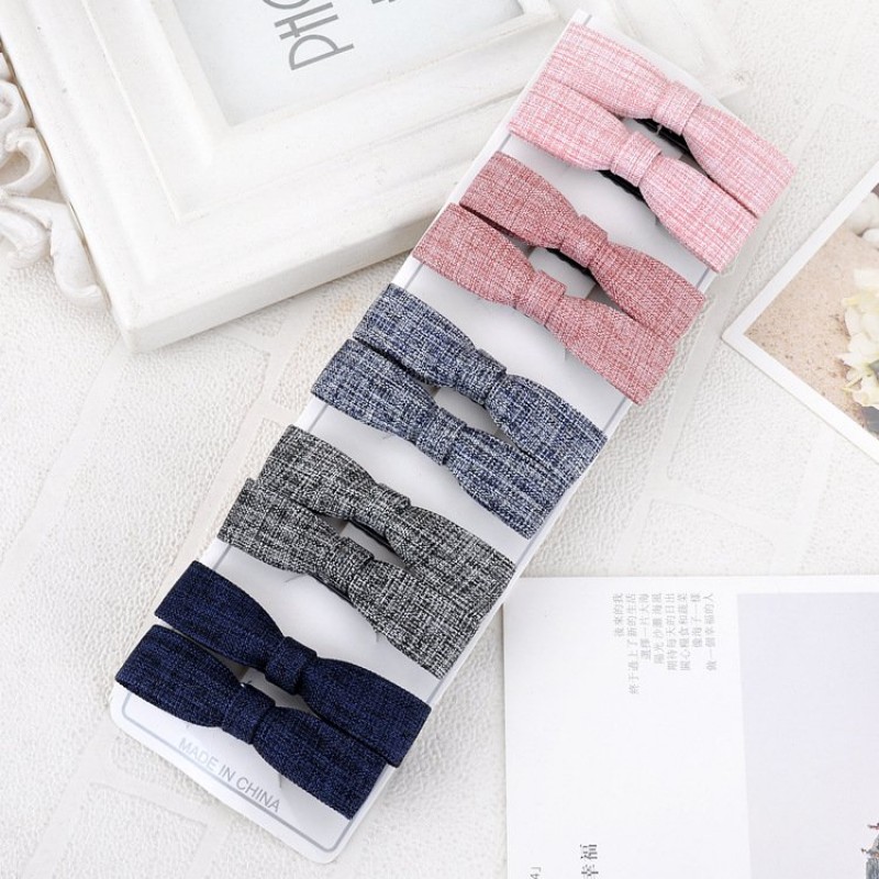 Cowboy Solid Colour Bow Hair clips