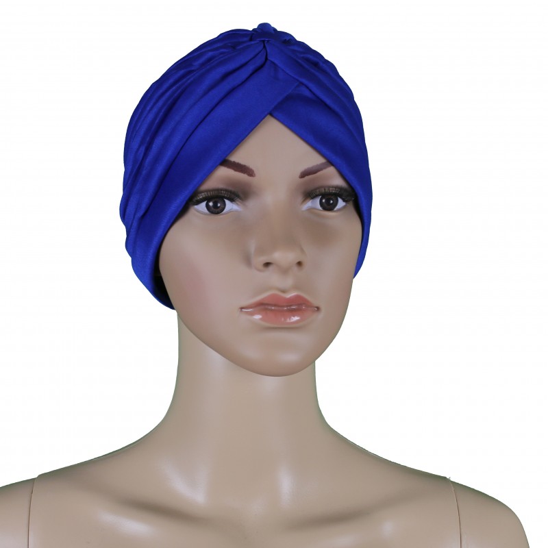Blue Turban Hijab Cap