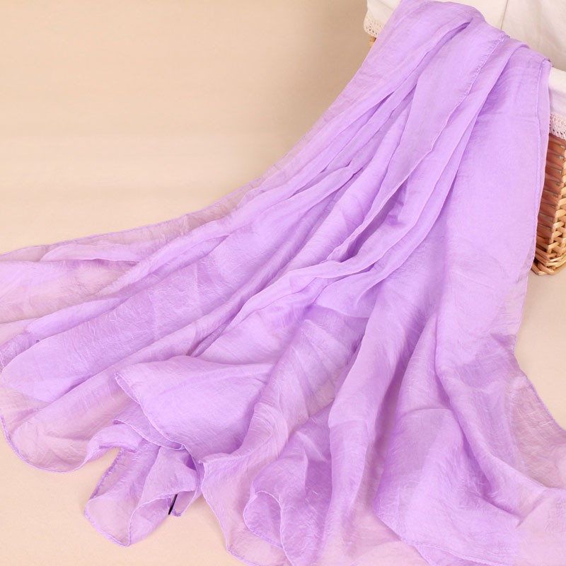 light purple 170x150 Silk Chiffon Hijab