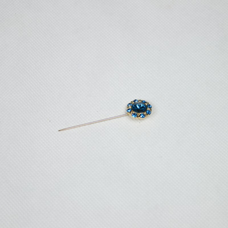 Blue Gold Modanisa Hijab Pin