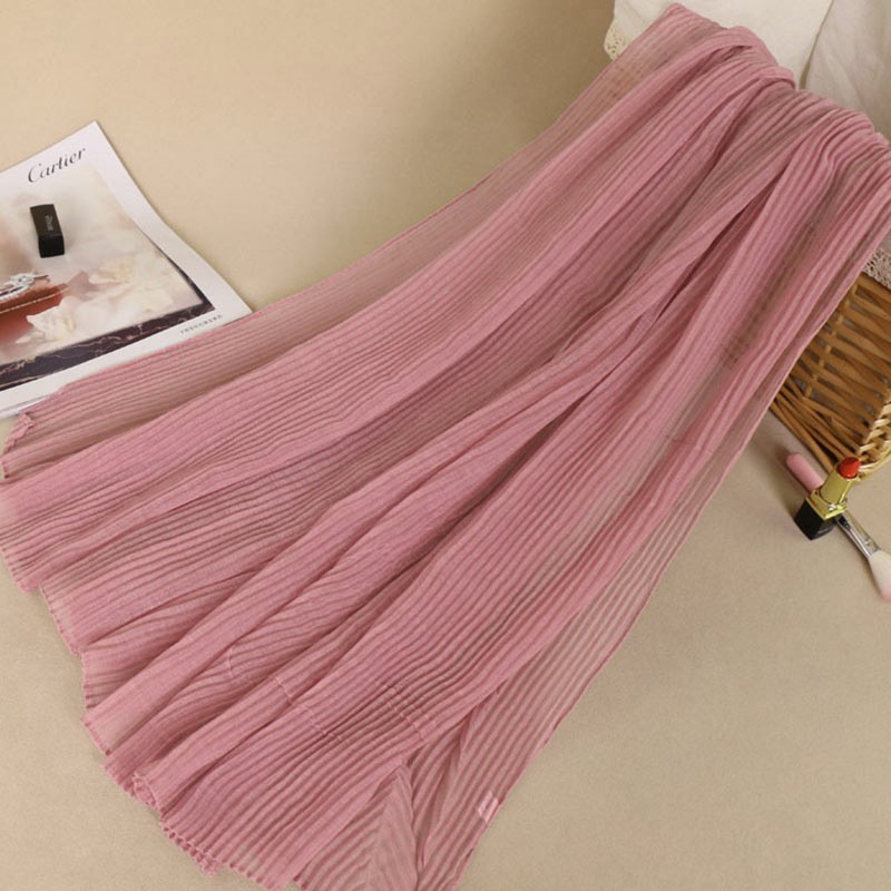 Powder Ripple Crinkle Viscose Hijab