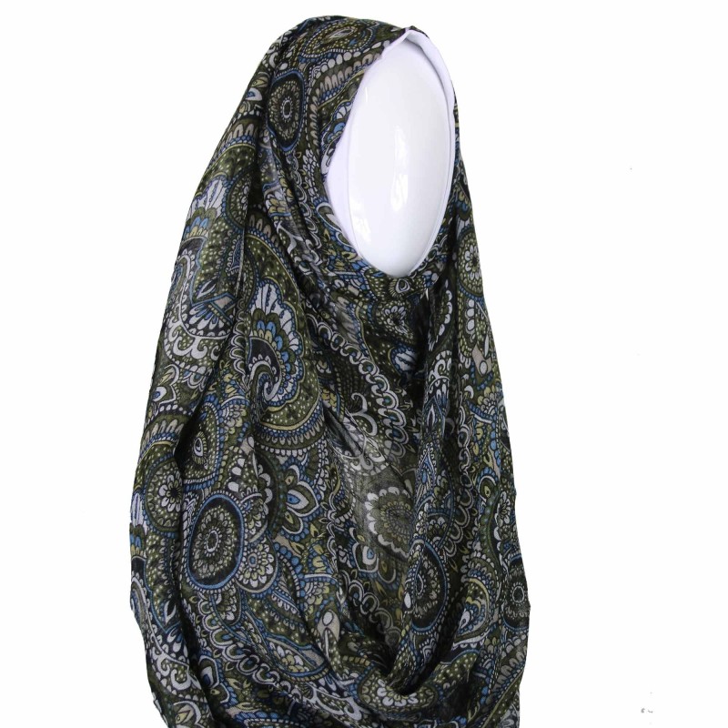 Green Mehndi Print Hijab