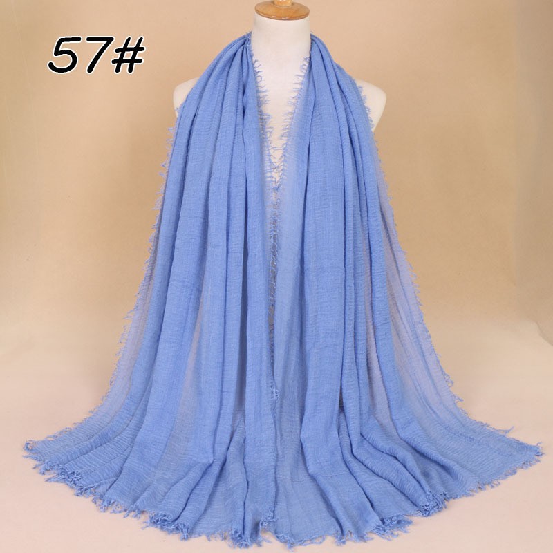 Ocean Blue Cotton Vogue Maxi Hijab