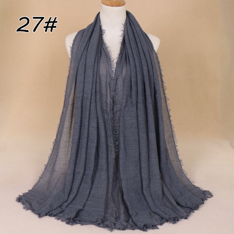 Light Denim Cotton Vogue Maxi Hijab