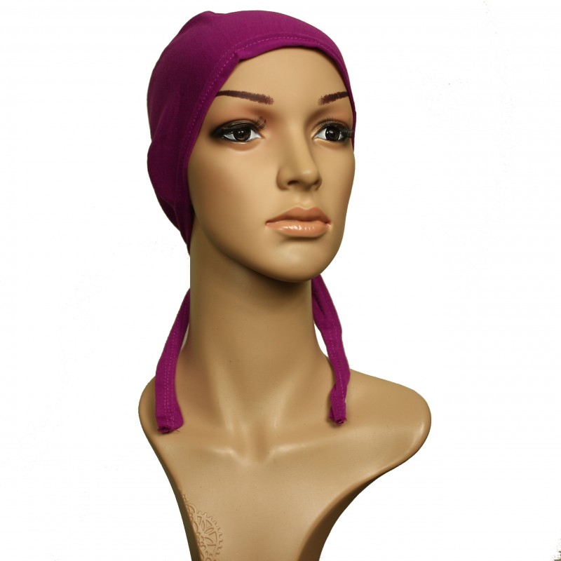 Magenta hijab Cap
