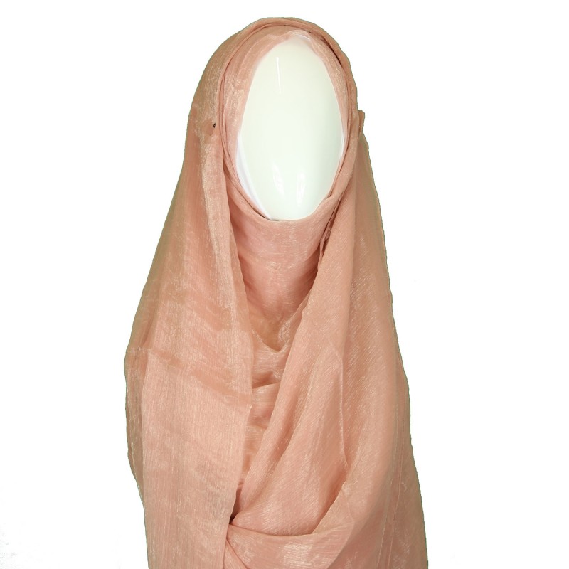 Nude Sheen Silk Hijab