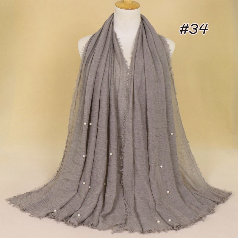 khaki Pearl Vogue Maxi Hijab