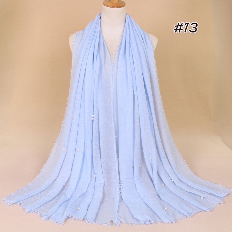 light blue Pearl Vogue Maxi Hijab