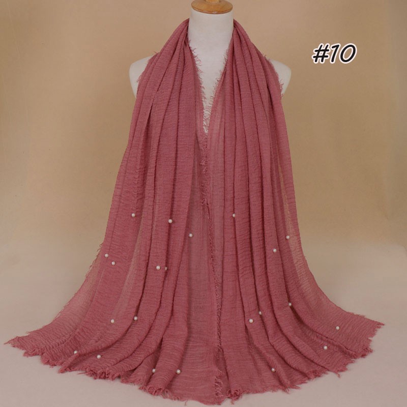rubber red Pearl Vogue Maxi Hijab