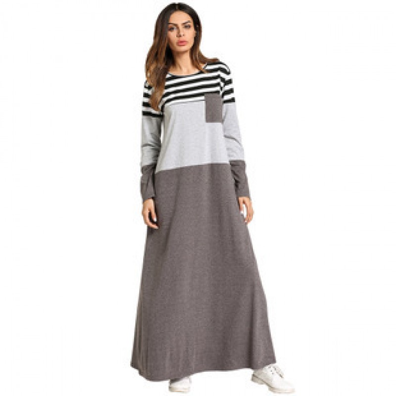 Grey Casual Relaxed Abaya XXL 