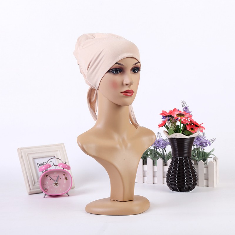 Nude Bonnet Cap Tie Back 