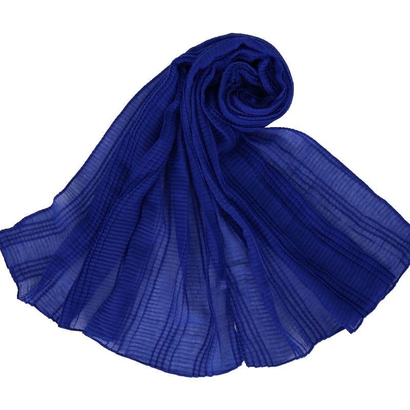 sapphire Cotton Ridge Crinkle Hijab