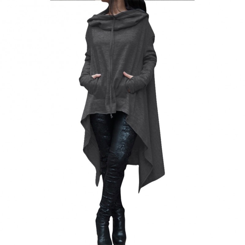 Dark gray Loose Moroccan Hoody Medium