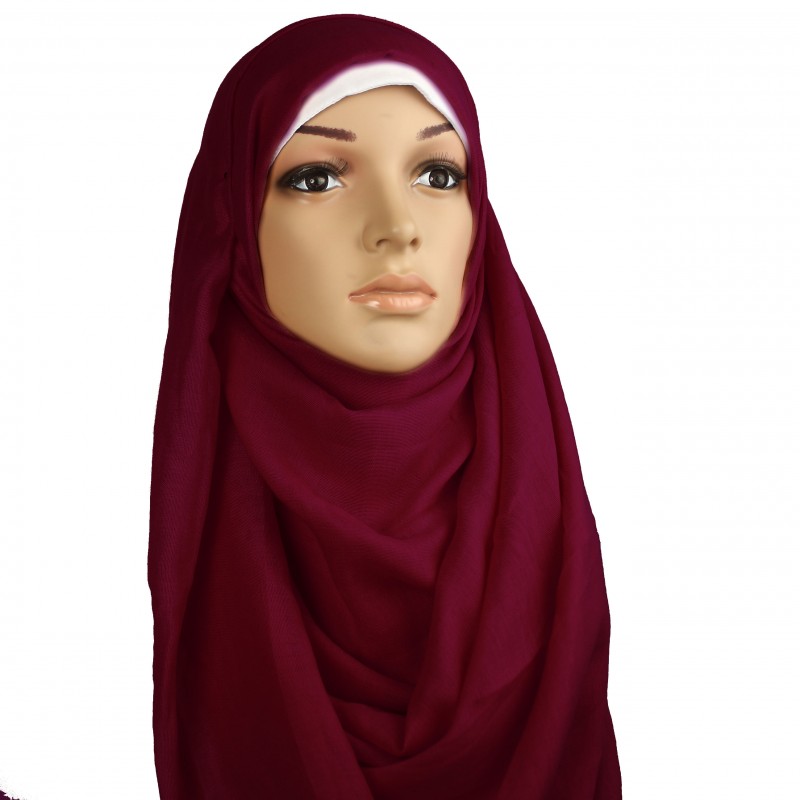 Deep Purple Luxury Cotton Hijab