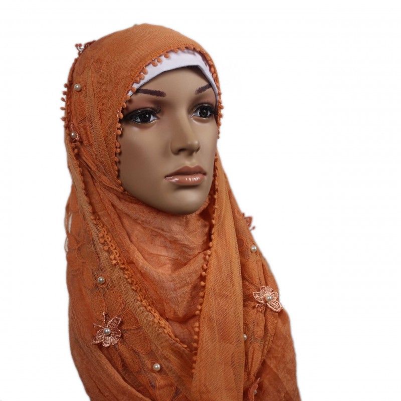 Apricot Pearl Hijab