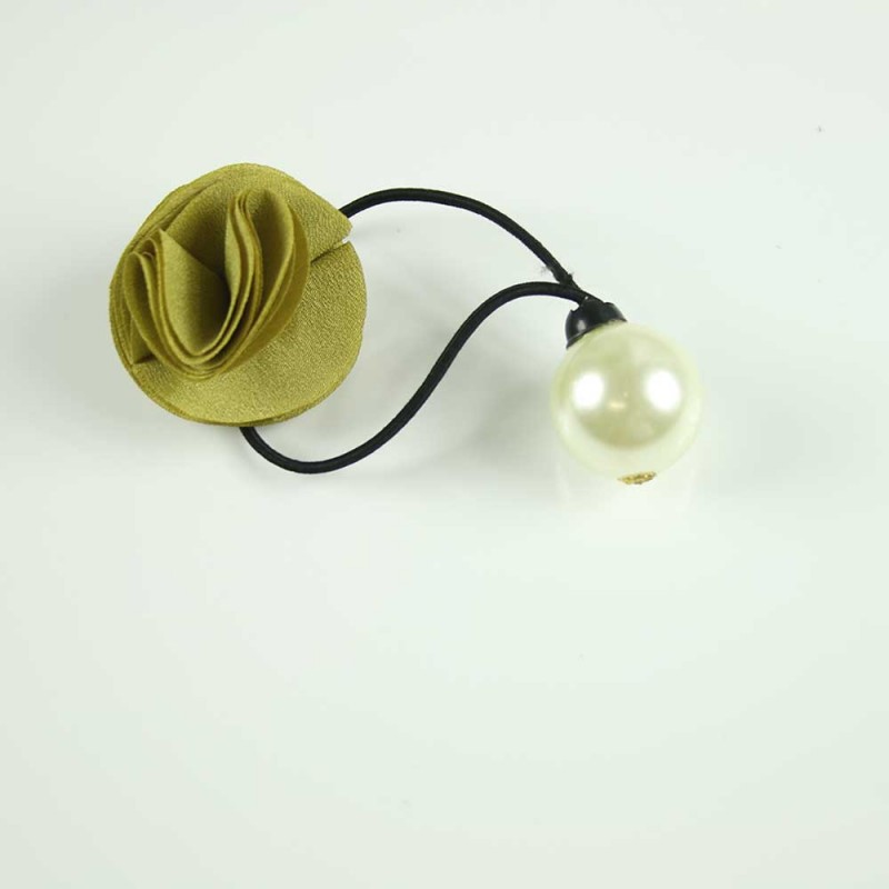 Gold rose pearl hairband