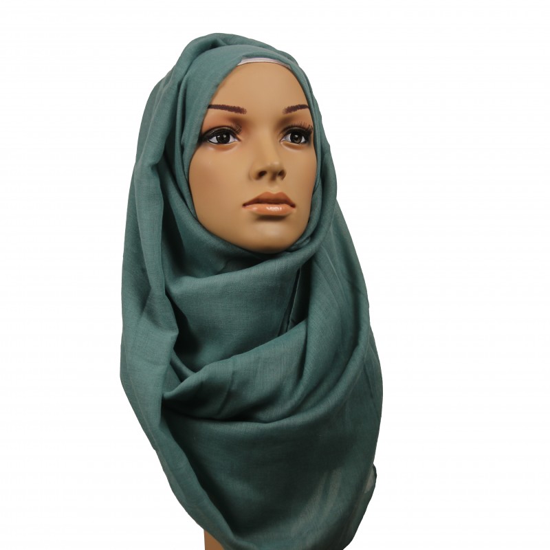 Smokey Teal Large Maxi Hijab