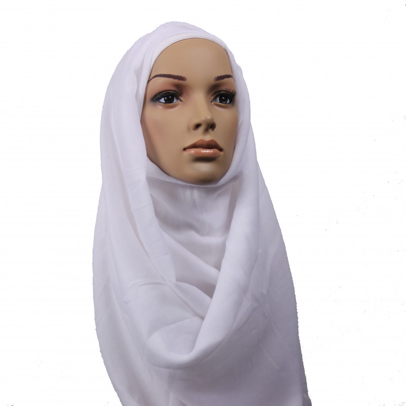 White Thick Maxi Hijab