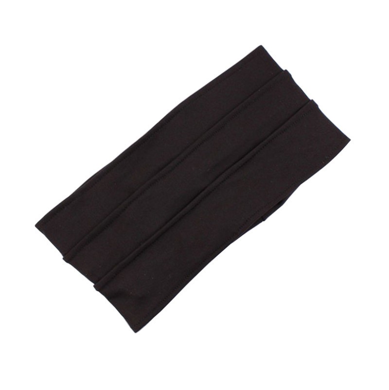 Black Pleated Hijab Tube Headband 