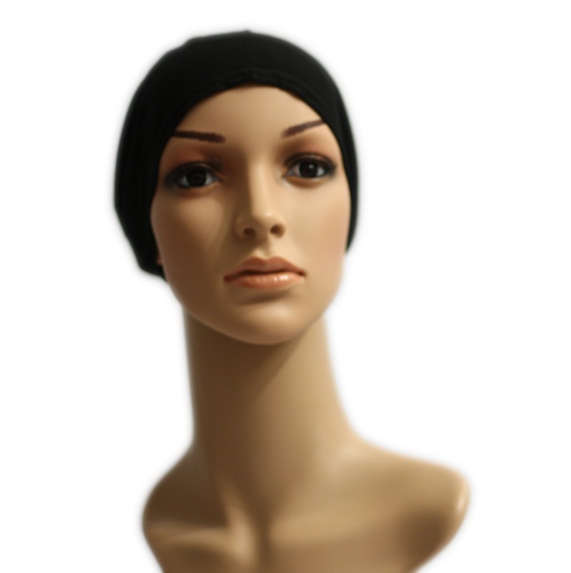 Black Hijab Cap