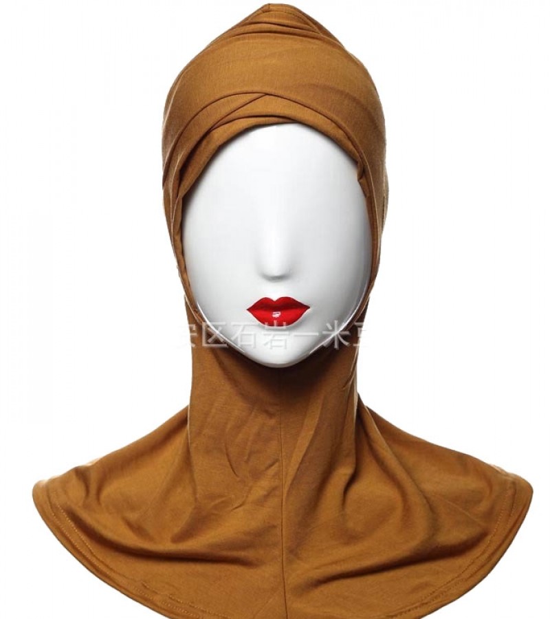 camel Modal Large Cross Hijab Underscarf 
