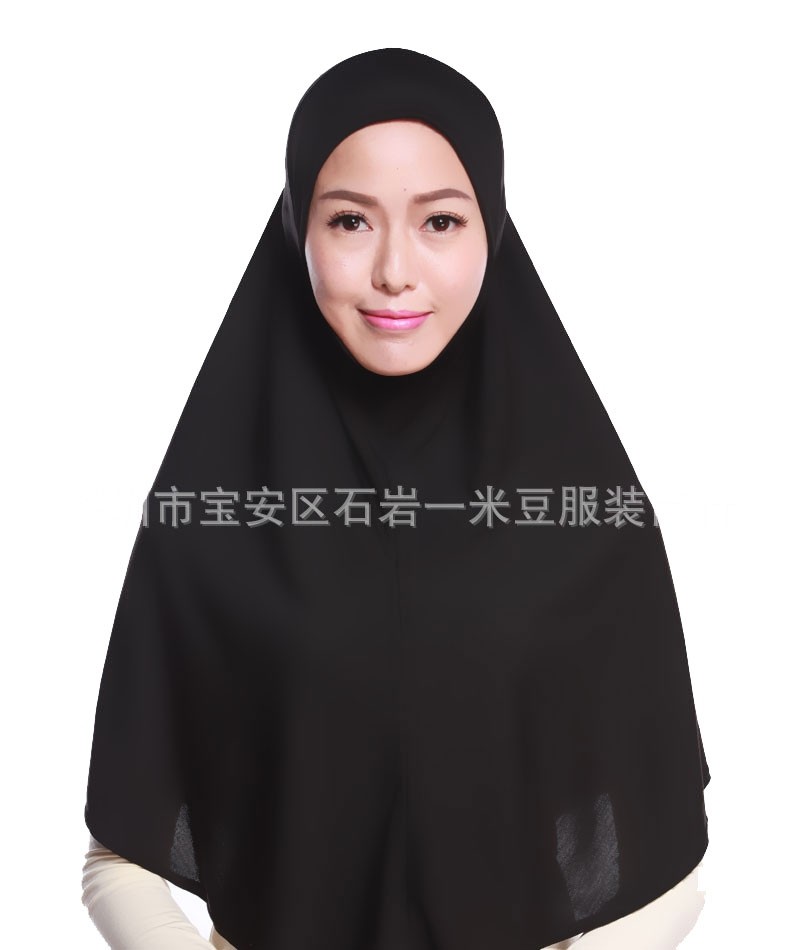 Black Ready One Piece Hijab 