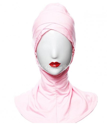 pink Modal Large Cross Hijab Underscarf 