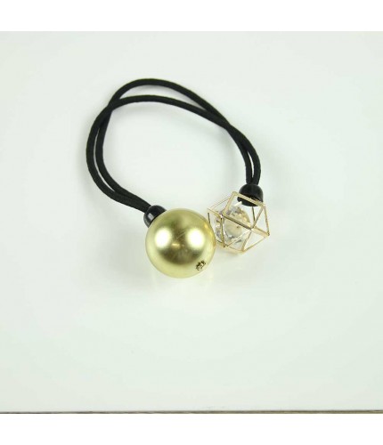Gold crystal pearl hairband